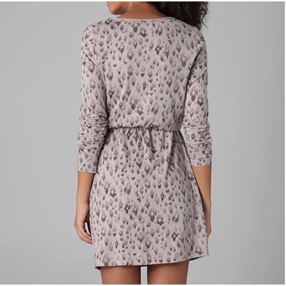 Rebecca Taylor Leopard Print Long Sleeve Dress Small - Picture 3 of 12